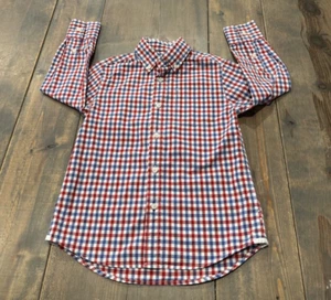 Crewcuts By J. Crew Boy’s Long Sleeve Button Front Plaid Red & Blue Shirt Sz:4/5 - Picture 1 of 9