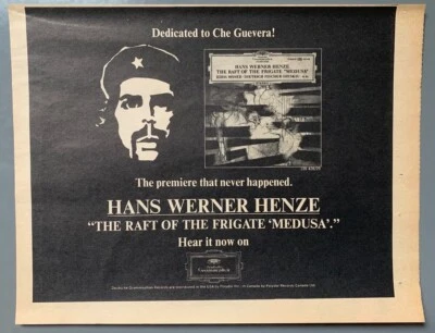 HANS WERNER HENZE 1969 vintage ADVERT RAFT OF THE FRIGATE MEDUSA Che Guevara - Image 1 of 3
