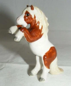 Klima Miniature Porcelain Animal Shetland Pony Rearing Chestnut Pinto L788 - Picture 1 of 1