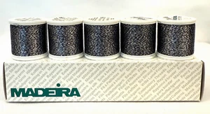 Madeira Metallic Black & Silver Embroidery Thread No. 40,260 200m NEW Choose Qty - Picture 1 of 3