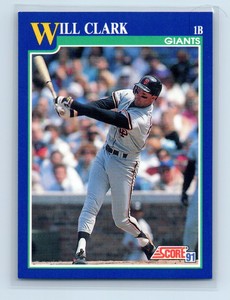 1991 Score Straight from the Pack Will Clark San Francisco Giants #7