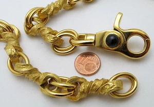 DISEÑO MADURO - CADENA DE NUDOS - HECHO A MANO - ÚNICO - PLATA 999/925 DORADO - Imagen 1 de 11