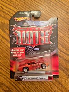 2007 Hot Wheels Ultra Hots #16/36 Custom Plymouth Barracuda in Orange w/RR - Picture 1 of 2