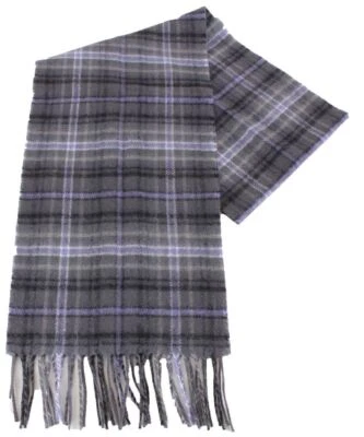 Locharron of Scotland Bowhill Scotland Forever Antique Scarf - Grey/Purple - Image 1 of 4