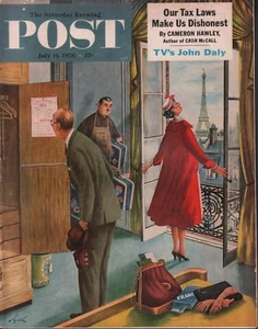 Saturday Evening Post July 14 1956 John Daly Cameron Hawley wML 101618DBE - Imagen 1 de 1
