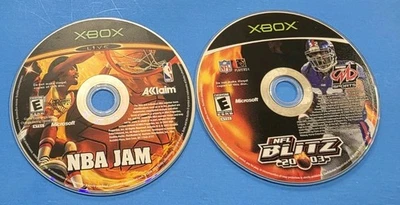 NFL Blitz & NBA JAM (Microsoft Xbox, 2002) Discs Only - Image 1 of 2