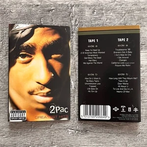 2Pac Tupac Greatest Hits DOUBLE CASSETTE 1998 Death Row Records Tested - Picture 1 of 11
