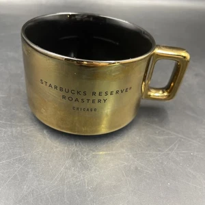 Starbucks Reserve Roastery Chicago Gold Coffee Mug - Picture 1 of 4