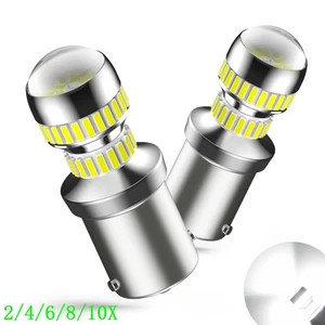1156 BA15S 5008 1141 White CANBUS LED Backup Reverse Light 7506 Bulbs 54W 2/10x - Picture 1 of 18