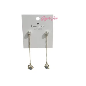 Orecchini lineari Kate Spade stella marina granchio blu nuovi - Foto 1 di 4