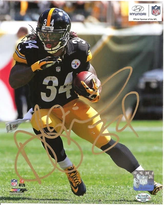 Foto promocional automática de Deangelo William Panthers/Steelers 8X10 con certificado de autenticidad BDS #2632 Foto 1 de 3