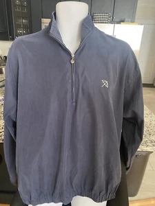 Arnold Palmer Blue Half Zip Up Pullover Umbrella Logo S Small - Picture 1 of 4
