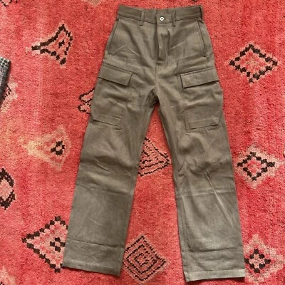 WORN ONCE Rick Owens DRKSHDW Geth Sage Cargo - Image 1 of 4