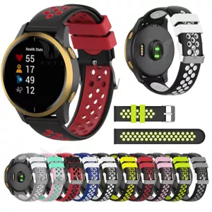 Silicone Watch band Strap For Garmin Vivoactive 5 4 4S 3 Forerunner 265 255 245 - Picture 1 of 24