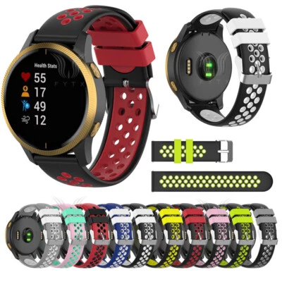 Für Garmin Vivoactive 5 4 4S 3 Vivomove 3 Venu 3 3S 2S sq Silikon Sport Armband - Bild 1 von 4
