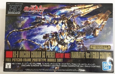 NUOVO HGUC Mobile Suit Gundam NT Unicorn Unit 3 Fennex Destroy Mode Narrative... - Immagine 1 di 4