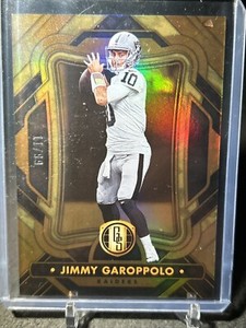 Jimmy Garoppolo 2023 Gold Standard #'d/99 Las Vegas Raiders