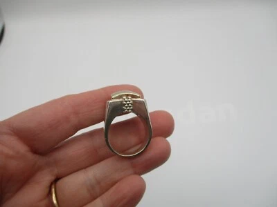 ANILLO CÚPULA PLATA ESTERLINA MICHAEL DAWKINS ~ TALLA 7 3/4 Foto 1 de 4