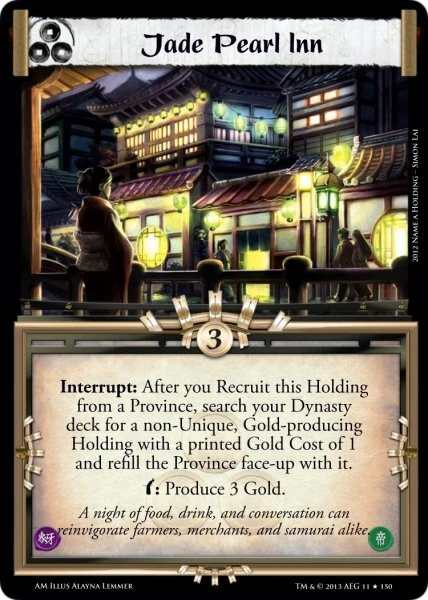 Legend of the Five RIngs L5R CCG AM Aftermath Jade Pearl Inn - Image 1 of 1