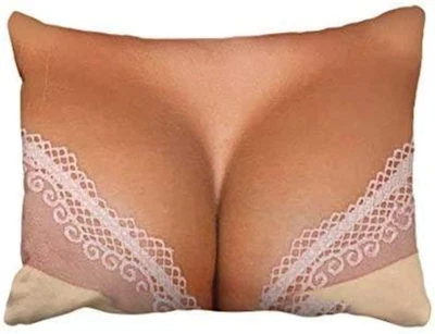 Decorative Throw Pillow Cases Covers Boob Big Boobs 20X26 Decor Pillow Cove Case - Image 1 of 4