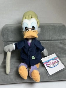 VTG 10" Disney Store Christmas Carol Ebenezer Scrooge McDuck Bean Bag Plush NWT - Picture 1 of 5