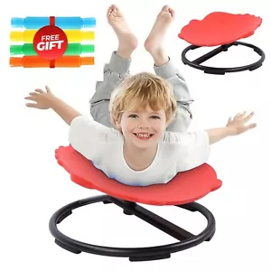SHOLLIE Sit and Spin Sensory Spinning Seat Swivel Toy for Kids Wobble Chair RED - Picture 1 of 8