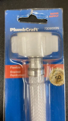 Plumb Craft Waxman 7309000N гибкая линия подачи туалета 3/8 x 7/8 x 12 дюймов. - Изображение 1 из 4