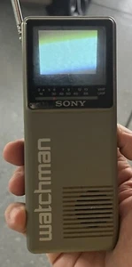 Vintage Sony Watchman Portable Handheld B&W TV Model FD-10A - Picture 1 of 2