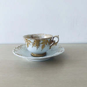 Antik Meissen Prunk Kaffee Gedeck Tasse + UT , museal - Bild 1 von 7