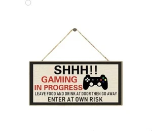 Gamer Plaques Signs I Am Gamer Wood Rectangle Plaque Sign Decoration - Picture 1 of 2