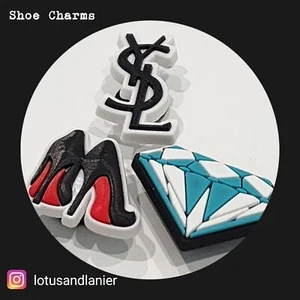 Juego de 3 dijes para zapatos "Luxe Life" - Imagen 1 de 2