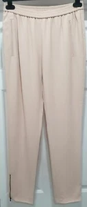 STELLA MCCARTNEY Pale Rose Pink TAMARA Relaxed Fit Tapered Trousers Pants - Picture 1 of 8