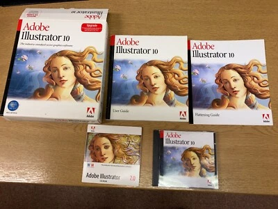 Adobe Illustrator 7.0 Mac plus 10 Upgrade Original box with user manuals - Image 1 of 4