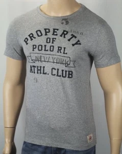 Ralph Lauren Grey New York Athletic Club Crewneck Custom Tee T-Shirt NWT $55 - Picture 1 of 1