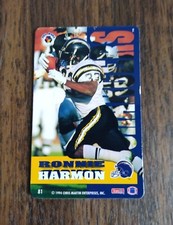 RARE 1994/95 Ronnie Harmon PRO MAGS NFL Magnet #81 San Diego Chargers Ball Card