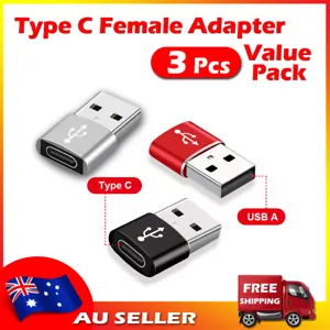 Type C Adapter USB C Female to USB A Male Converter Charging Data Converters - Picture 1 of 22
