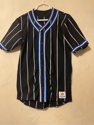 Camiseta deportiva de béisbol vintage MacGregor punto arena multicolor a rayas talla S Foto 1 de 4