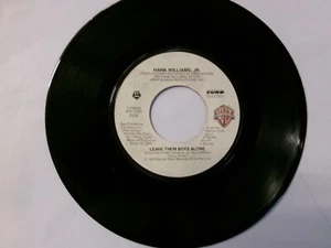 1983 Hank Williams, Jr. - VG 45 WB Leave Them Boys Alone/The Girl on the Front.. - Picture 1 of 2