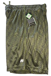Russell Athletic Herren Dri-Power Mesh Shorts mit Taschen Camouflage Grün, Größe SMALL - Bild 1 von 1