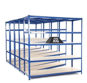 5 X Heavy Duty Garage Racking Shelving Unit | 200KG UDL 1800mm x 1800mm x 600mm - Picture 1 of 2