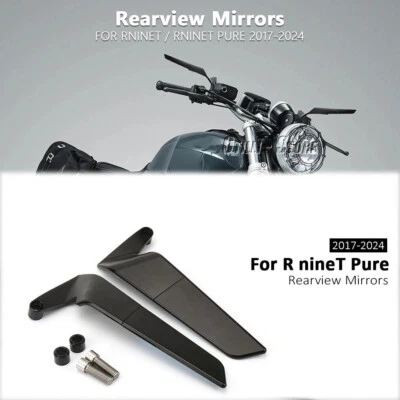 Kit de espejos retrovisores delanteros CNC de aluminio para BMW NINE T R NineT Pure 2017-2024 Foto 1 de 4