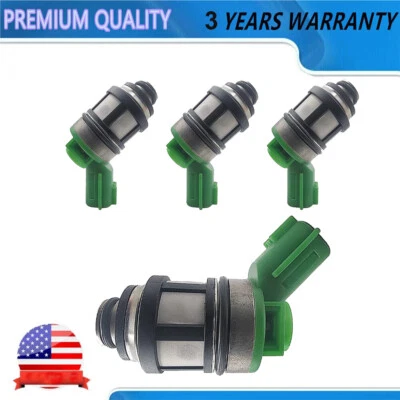 Inyector de combustible 4 piezas 166001S700 para Nissan 2010-2014 Np300 2002-2004 Xterra 2,4 L Foto 1 de 4