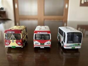 ChoroQ Bus, Route Sightseeing Set Of 3, No Box. Minicar
