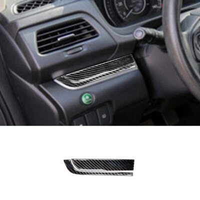 For Honda CRV CR-V 2015-2016 Carbon Fiber Driver Side Dashboard Cover Trim 2Pcs Foto 1 de 4