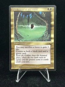 DARK HEART OF THE WOOD The Dark 1994 Magic The Gathering (MTG) TCG Uncommon - Picture 1 of 16
