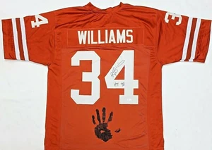 Ricky Williams Handprint Signed Autographed Orange Jersey JSA Authen WPP060334 - Picture 1 of 6