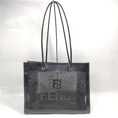 Fendi Shoulder Bag Black Nylon 453825 - Image 1 of 4