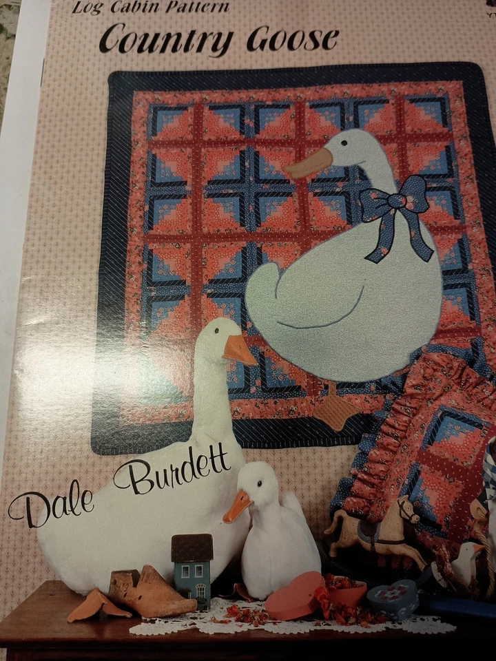 Country Goose Log Cabin 墙面被子枕头 Dale Burdett Yours 真正绗缝 Q11 — 第 1/1 张图片