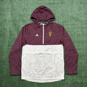 Adidas Arizon State Sun Devils Windbreaker Jacke Herren Gr. S Rot Reißverschluss NCAA - Bild 1 von 11