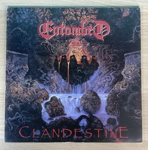 ENTOMBED clandestine Lp Vinyl 1991 First Press Earache Records - Bild 1 von 4